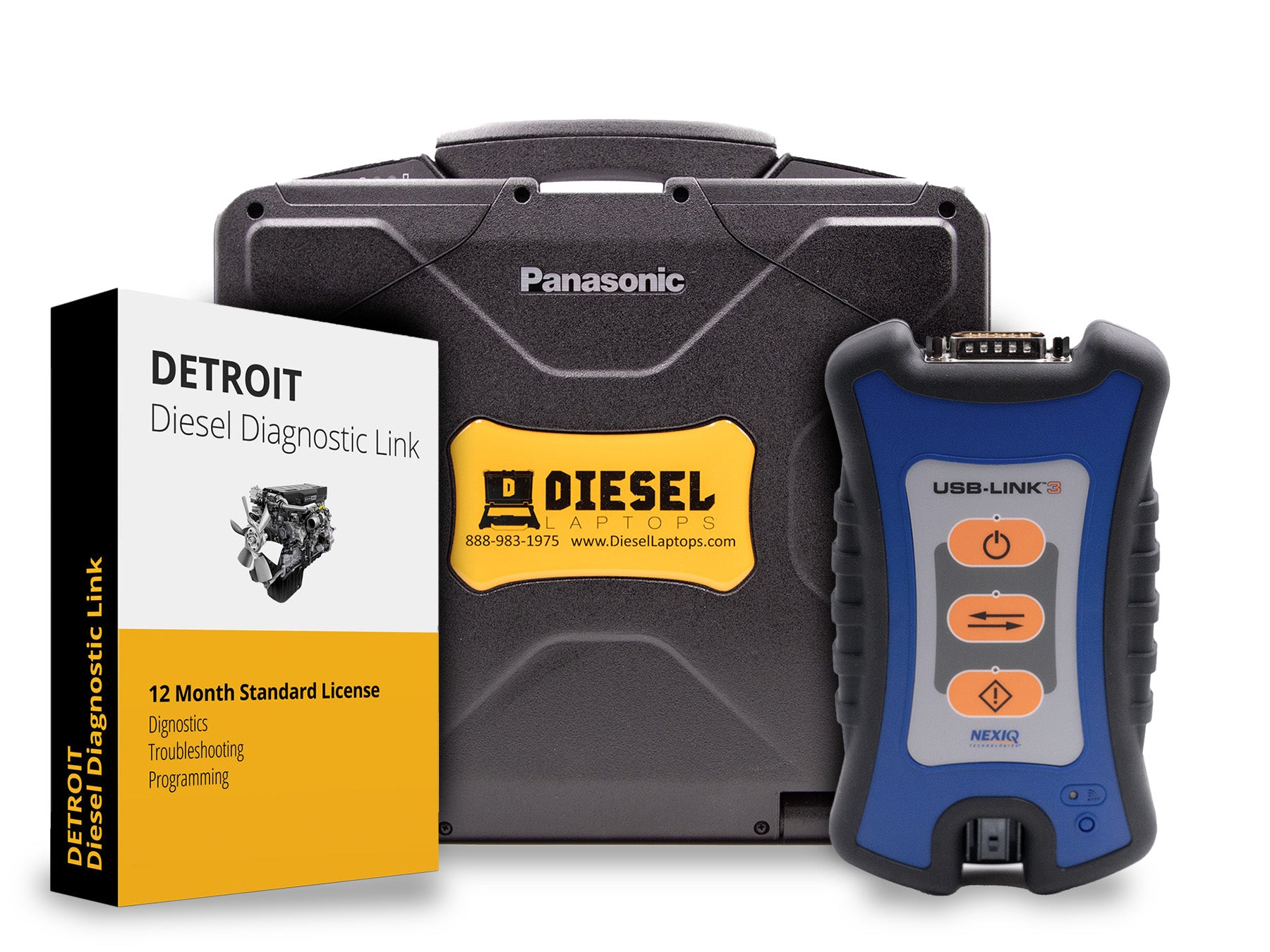 Detroit Diesel Diagnostic Link Laptop Scanner Tool | Diesel Laptops