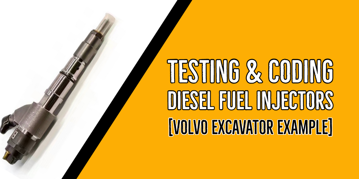 How to Test and Code Diesel Fuel Injectors [Volvo Excavator Video