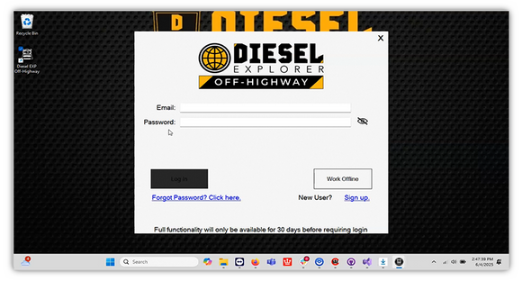 Diesel Universal Off Highway Diagnostic Laptop Kit