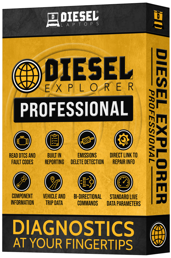 Diesel Laptops Universal Truck Diagnostic Kit with Rugged Tablet