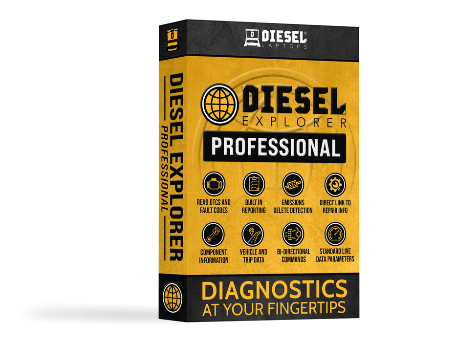 Universal Diesel Truck Diagnostic Tool & Scanner Kit With Nexiq 3 and Diesel Explorer Pro