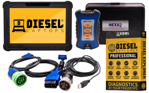 Diesel Laptops Universal Truck Diagnostic Kit with Rugged Tablet