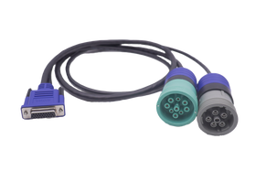 Nexiq 6 Pin and 9 Pin Y Green Cable for USB Link 2 and 3