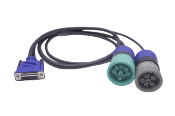 Nexiq 6 Pin and 9 Pin Y Green Cable for USB Link 2 and 3