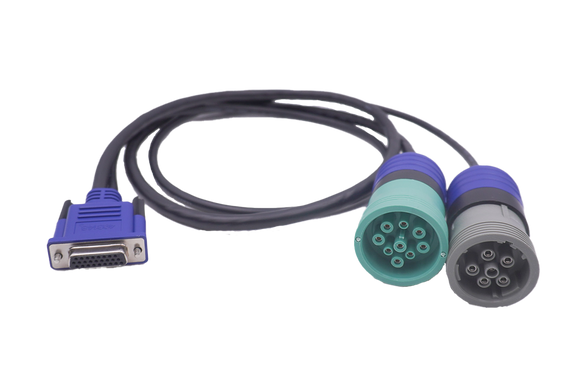 Nexiq 6 Pin and 9 Pin Y Green Cable for USB Link 2 and 3