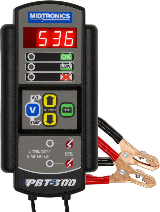 Midtronics-12V Advanced Automotive Battery Diagnostic Tool Electrical System Tester PBT-300- 100-1400 CCA Battery Load Tester Cranking/Charging System