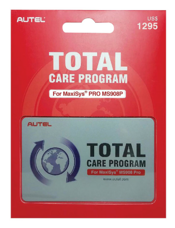 Autel Total Care Program (TCP) 1-Year Subscription for MaxiSYS Pro MS908P