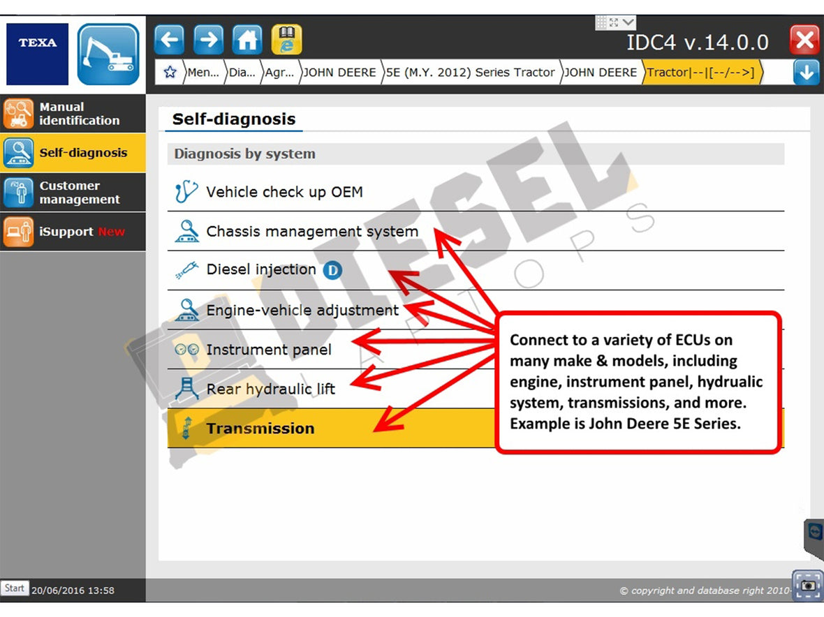 TEXA Construction & Off Highway Diagnostic Bundle | Diesel Laptops