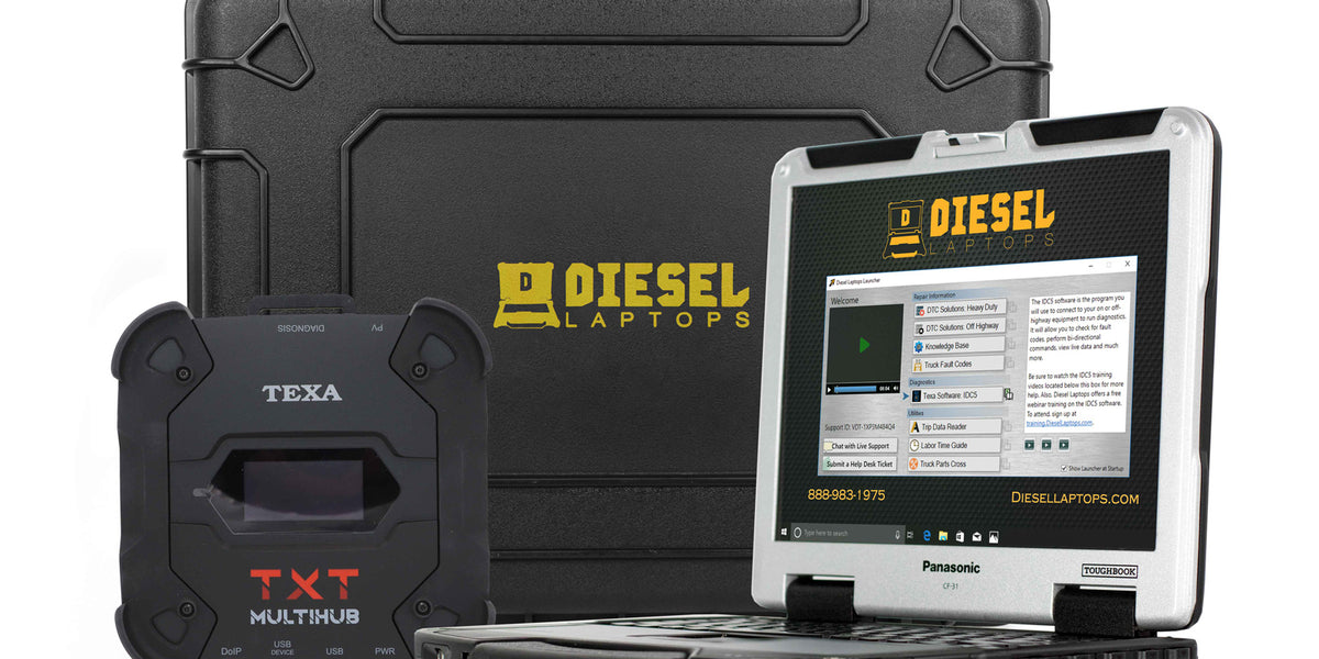 TEXA Dealer Level Truck Diagnostic Bundle — Diesel Laptops