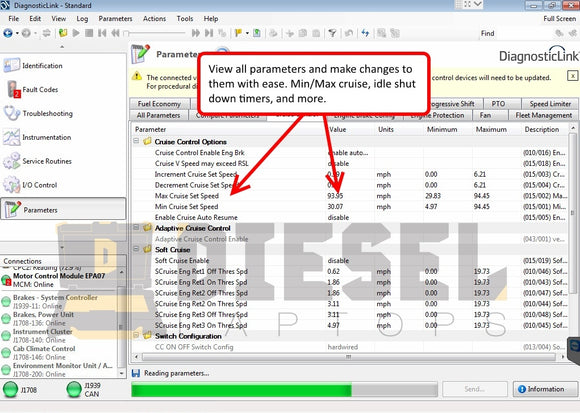 Detroit Diesel Diagnostic Link Laptop Scanner Tool
