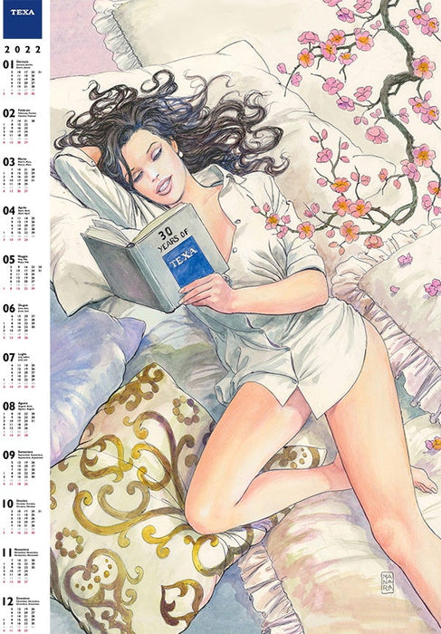 TEXA 2022 Wall Calendar Digital Download by Artist Milo Manara