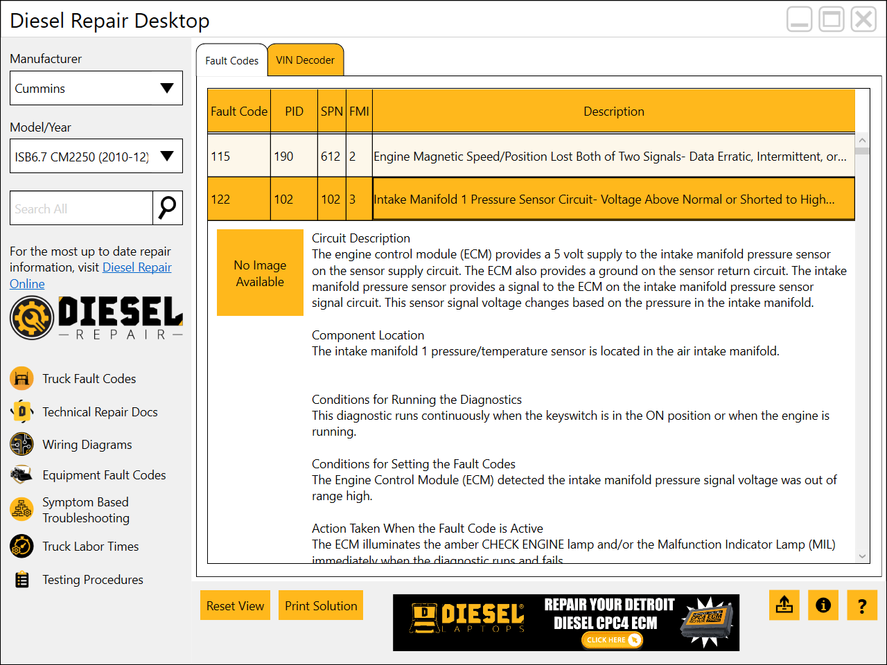 Diesel Repair Desktop (Free Fault Code Information) | Diesel Laptops