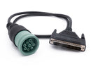 Cojali Deutsch 9 Pin 1939 Type 2 Green Cable for Jaltest-3