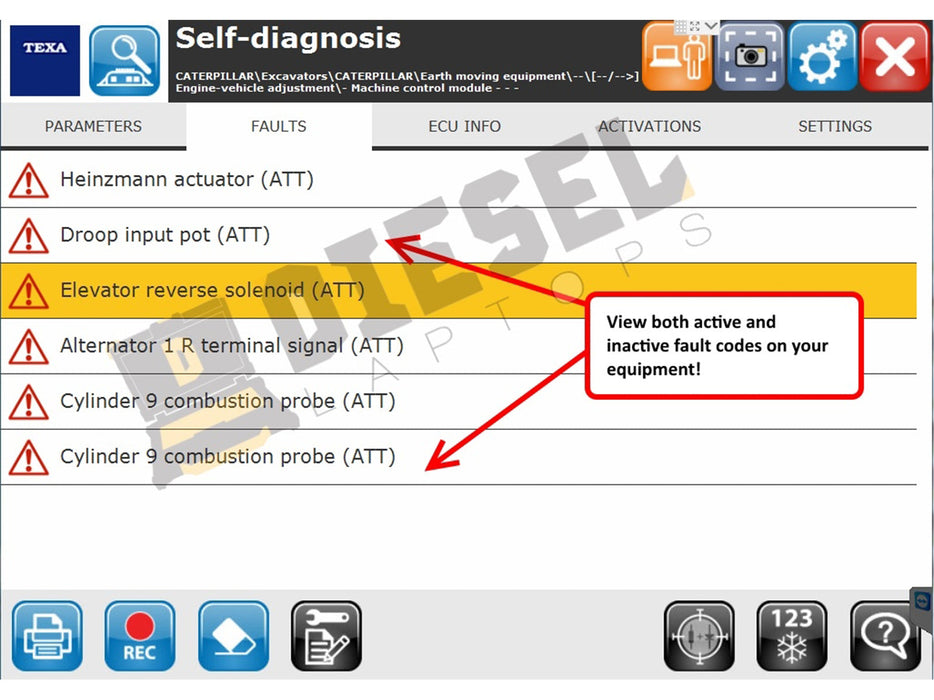 TEXA OHW Diagnostic Rental Kit