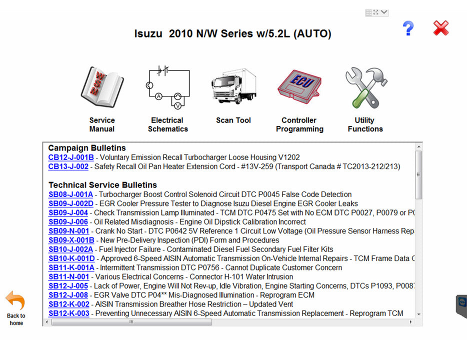 Isuzu IDSS Diagnostic Software